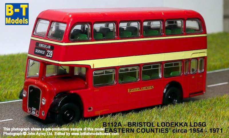 BT Models Base Toys B102 Bristol Lodekka Bus West Yorkshire 
